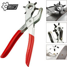 Leather Belt Hole Punch Plier Eyelet Puncher Revolve Sewing Machine Bag Setter Tool Watchband Strap Household leathercraft 2024 - buy cheap
