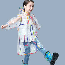 Yuding Transparent Raincoat Boys Rain Coat Hooded Outdoors Clear Waterproof Kids Girls Toddler Baby Jacket Children's  Rainwear 2024 - buy cheap