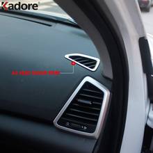 Guarnição para saída de ar interna do carro, acessórios automotivos para hyundai tucson 2016 2017 2018 abs fosco 2024 - compre barato