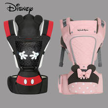 Disney-portabebés ergonómico, mochila de viaje para bebés de 0 a 36 meses, canguro, negro, Mickey 2024 - compra barato