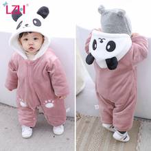 Baby Rompers For Baby Girls Boys Clothes Newborn Jumpsuit Infant Baby Winter Long Sleeve Thicken Panda Overalls For Children 2024 - buy cheap