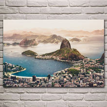 Brasil paisagem urbana lago montanha rio de janeiro paisagem cartazes na parede imagem casa sala de estar decoração quarto kl632 2024 - compre barato