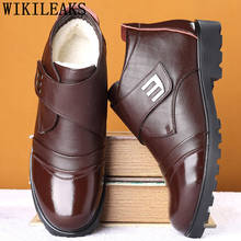 Botas de couro genuíno masculinas, sapatos pretos formais de cano curto para homens 2024 - compre barato