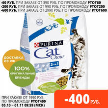 Корм Cat Chow Special Care 3 in 1 для кошек 3 в 1: профилактика МКБ, зубного камня, вывод шерсти, Мясо, 1,5 кг. 2024 - купить недорого