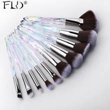 FLD 13/10/5pcs Crystal Makeup Brushes Set Powder Foundation Fan Brush Eye Shadow Eyebrow Professional Blush Makeup Brush Tools 2024 - buy cheap