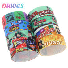 DUWES 50yards Printed Grosgrain Ribbon Accessory Hairbow Headwear Decoration DIY Wholesale OEM D1262 2024 - buy cheap