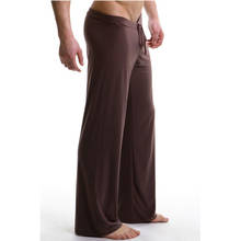 Sleep Bottoms Men's Casual Trousers Soft Comfortable Men's Sleep Bottoms Homewear 4XL Pants Pajama Lacing Loose Lounge Clothing 2024 - buy cheap