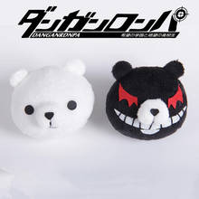 Anime Dangan Ronpa Danganronpa Hair Clip Junko Enoshima Mono Kuma Mono White Black Bear Cosplay Headwear Girl Gift 2024 - buy cheap