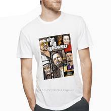 GTA Big Lebowski Jeff Bridges The Dude T Shirt Men Great Camiseta 100% Cotton Big Size T Shirt Guys Punk Designer Streetwear 2024 - buy cheap