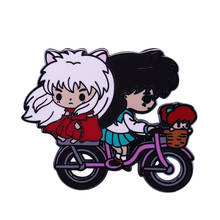 Bicicleta niñas broche novio novia regalo bonito dibujos animados Decoración 2024 - compra barato