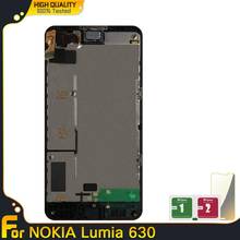 New LCD Display Touch Screen Digitizer Assembly LCDs With Frame For Nokia Lumia 630 Replacement Parts 100% Tested For NOKIA 630 2024 - buy cheap