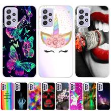 Funda trasera de silicona suave con dibujos animados para Samsung Galaxy A72, carcasa trasera de TPU para Samsung Galaxy A72 5G A 72 A725F, parachoques para Samsung A72 4G 2024 - compra barato