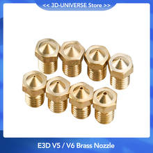 5Pcs 3D Printer Nozzle J-Head  Extruder 0.2/0.25/0.3/0.4/0.5/0.6/0.8/1.0mm For 1.75/3.0mm Supplies For Extruder V6&V5 2024 - buy cheap