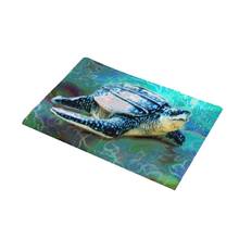 CAMMITEVER-alfombra Retro de tortuga marina, felpudo para el suelo, antideslizante, Vintage, para cocina, baño y ducha 2024 - compra barato