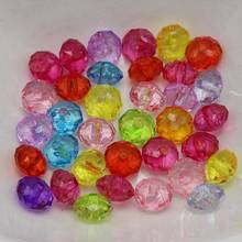 200 Mixed Colour Transparent Acrylic Faceted Rondelle Spacer Beads 8X10mm 2024 - buy cheap