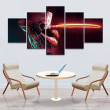 Pintura en lienzo moderna para decoración del hogar, póster del juego Modular de 5 piezas, 2 DotA, Juggernaut, arte de pared, imagen impresa en HD 2024 - compra barato