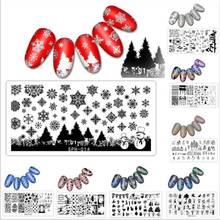 1PC Halloween Christmas Nail Stamping Plates Nail Stamp Polish Image Nail Art Print Stamp Stamping Manicure Template 4 Styles 2024 - buy cheap