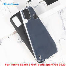 Protector trasero de silicona para Tecno Spark 6 Go 2021, funda de TPU suave para teléfono, pudín de Gel, para Tecno Spark Go 2020 KE5 2024 - compra barato