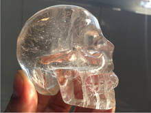 ---412++++Natural Quartz Crystal Skull Carvings 2024 - buy cheap