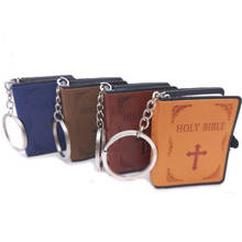 Chaveiro de couro artificial com pingente, chaveiro para oração, religioso e católico, versão em inglês, 1 peça 2024 - compre barato