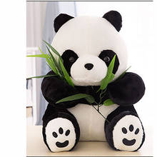 Милая панда с бамбуковыми плюшевыми игрушками, Креативные Куклы и мягкие игрушки, плюшевые маленькие игрушки в виде животных 2024 - купить недорого