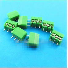 50pcs 3.5mm Pitch 3P Straight Pin PCB Screw Terminal Blocks Connector 2024 - buy cheap