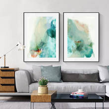 Watercolor Modern Abstract Ocean Beach Wall Poster Nordic Canvas Print Painting Art Decoration Picture Living Room Decor 2024 - buy cheap