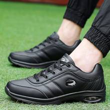 New Designer Waterproof Golf Shoes Man Leather Support Sport Golf Sneakers Men Trainers Athletic Turf Golfing Shoes Spring Black 2024 - buy cheap
