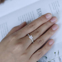 Женское балетное кольцо из стерлингового серебра 925 пробы с кубическим цирконием, обручальное ювелирное изделие, 1.49Ct 2024 - купить недорого
