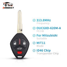 Dandkey For Mitsubishi Galant Eclipse 2007 2008 2009 2010 2011 2012 313.8Mhz Uncut MIT11 Blade OUCG8D-620M-A Fob ID46 Key Chip 2024 - buy cheap