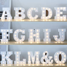 Luz Led de noche con letras de madera, lámpara 3d de noche para Decoración de cumpleaños, boda, estrella, niños, cama y habitación 2024 - compra barato