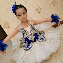 Royal blue Professional Ballet Competiton Tutu Skirt Women Pink Classical Pancake Tutu Costume Dress 2024 - buy cheap