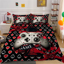 New Cartoon Gamepad Printed 3d Bedding Set Home Game Bedroom Decor Bed Linen Set Queen King Comforter Cover Set with Pillowcase 2024 - buy cheap