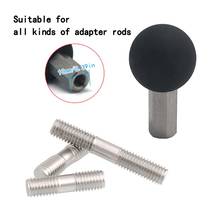 Motorcycle Bracket Holder Adapter To 1 Inch Rubber Ball Head Mount with M6 Screw Socket For gopro Smartphone GPS 2024 - buy cheap