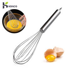 Konco Stainless Steel Egg Whisk Egg Frother Milk Beater Egg Blending Stirring Hand Whisk Mixer  Baking Tools 2024 - buy cheap