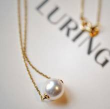 Akoya-Colgante de collar de perlas naturales de 18 quilates, 8-9mm, envío gratis 2024 - compra barato
