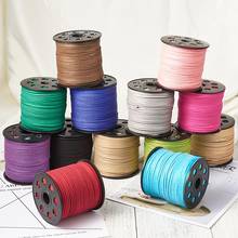 1 Roll Glitter Powder Faux Suede Cord  3mm, Faux Suede Lace for jewelry making accessories findings ,about 100yards/roll F80 2024 - buy cheap