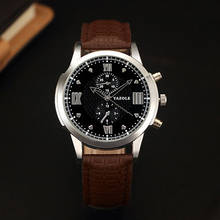 YAZOLE Men Watches TOP Brand Luxury Leather Business Analog Quartz Wristwatches Clock Men Watch montre homme relogio masculino 2024 - buy cheap
