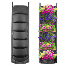 NEW DESIGN Vertical Hanging Garden Planter Flower Pots Layout Waterproof Wall Mount Hanging Flowerpot Bag Indoor Outdoor Use 2024 - buy cheap