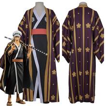 Disfraz de Trafalgar D Water Law de One Piece, traje de Cosplay, Kimono japonés, gabardina, traje completo, disfraces de Carnaval y Halloween 2024 - compra barato