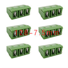 20/10/5PCS KF128-7.5-3P Pitch 7.5mm 3 Pin Straight Pin Spliced PCB Screw Terminal Blocks Connector KF128 7.5mm 300V 10A Green 2024 - buy cheap