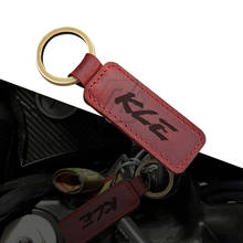 Motorcycle Cowhide Keychain Keyring Case for Kawasaki KLE 250 650 500 2024 - buy cheap