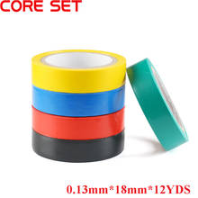 Electrical Tape Insulation Adhesive Tape Waterproof PVC 18mm Wide High-temperature Tape  0.13MM*18MM*12YDS 2024 - buy cheap