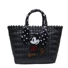 Disney cartoon plush bag new ladies hand bag cartoon travel Mickey wild large-capacity shopping bag portable tote bag 2024 - buy cheap