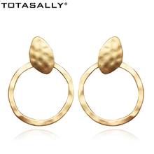 TOTASALLY Fashion  Geo Circle Earrings Woman Irregualr Geometric Tribe Style Drop Hand Statement Earrings for Evening Party Show 2024 - buy cheap