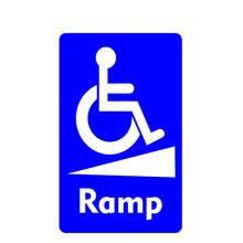 Hot Sell Wheelchair Ramp Notice Sign Disabled Car Sticker Window Decoration  High Quality Vinyl  Anti-UV PVC 2024 - buy cheap