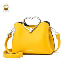 Beibaobao 2021 Travel Handbag Fashion Simple Shoulder Ladies Subaxillary Bag Yellow PU Leather Crossbody Bags For Women 2024 - buy cheap