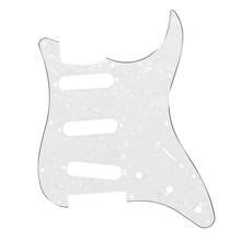Новые 3 слоя Страт Стиль защитная пластина ювелирные изделия из жемчуга белого Накладка для гитары 2024 - купить недорого