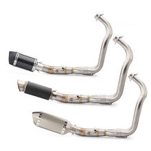 For Yamaha MT-07 FZ-07 MT07 FZ07 MT 07 2014-2017 XSR700 2014-2019 Motorcycle Full Exhaust System pipe Muffler Pipe 2024 - buy cheap