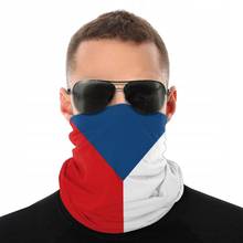 Волшебный шарф с флагом Чешской Республики, маска на половину лица для мужчин и женщин, маска-трубка на Хэллоуин, Шейная бандана, ветрозащитный головной убор, Велоспорт, туризм 2024 - купить недорого